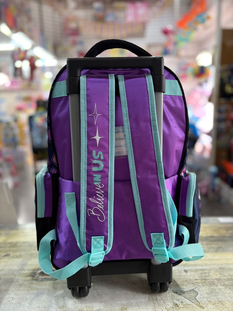 MOCHILA 18" C/CARRO FROZEN