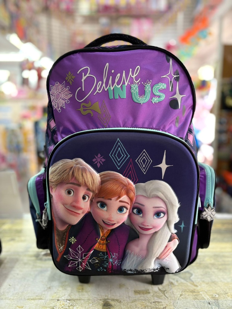 MOCHILA 18" C/CARRO FROZEN