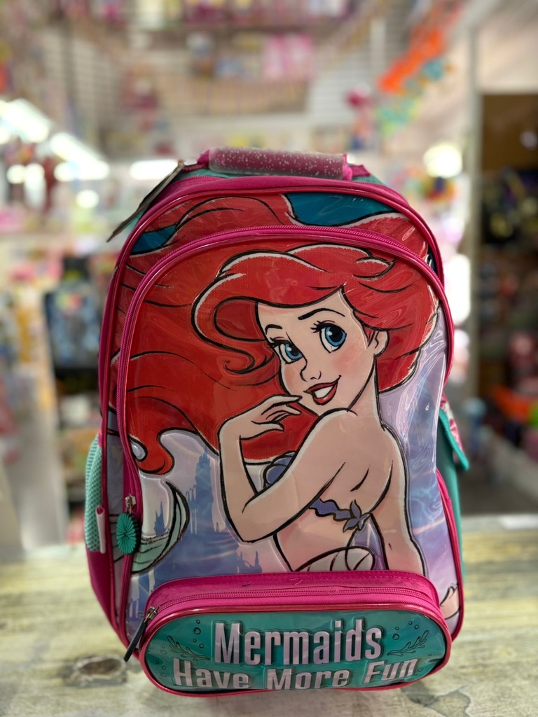 MOCHILA SIRENITA 18" CON CARRO