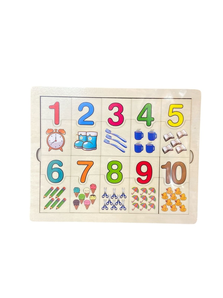PUZZLE MADERA DIDACTICO NUMEROS