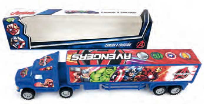 CAMION A FRICCION AVENGERS 36.5X6X8.5CM