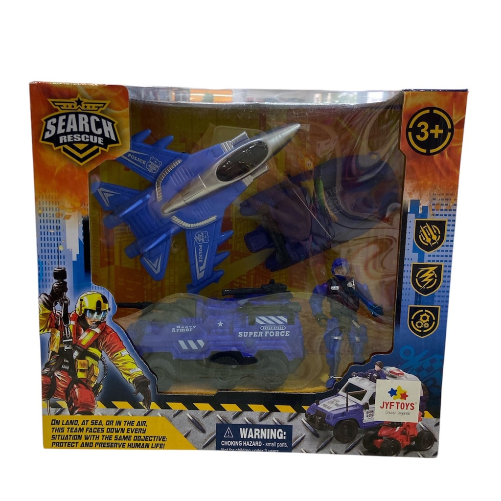 SET MILITAR AVION JEEP Y LANCHA