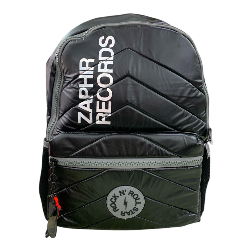 MOCHILA ESPALDA ROCK AND ROLL NEGRA
