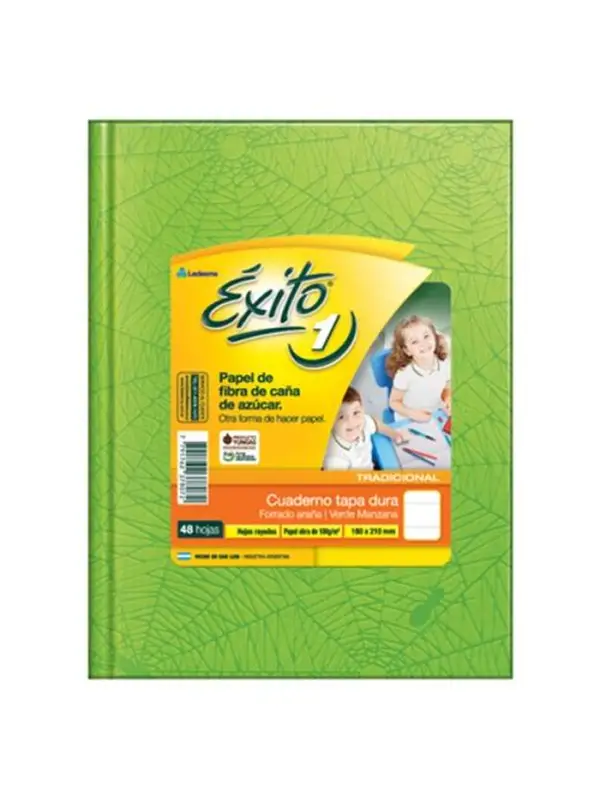 CUADERNO EXITO VERDE19X25 X48R N°3