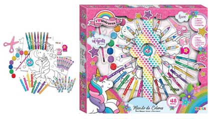 MUNDO DE COLORES UNICORNIO 48PZAS