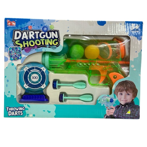 [21210] PISTOLA LANZA PELOTAS Y DARDOS