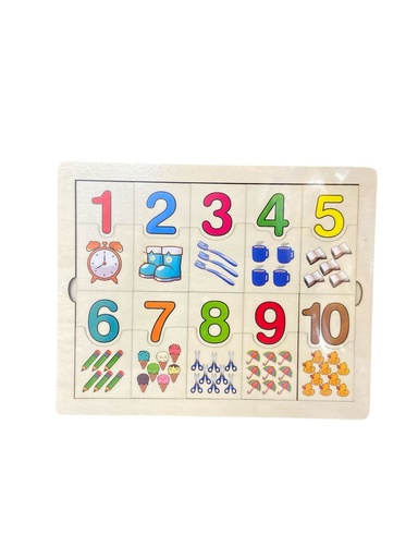 PUZZLE MADERA DIDACTICO NUMEROS