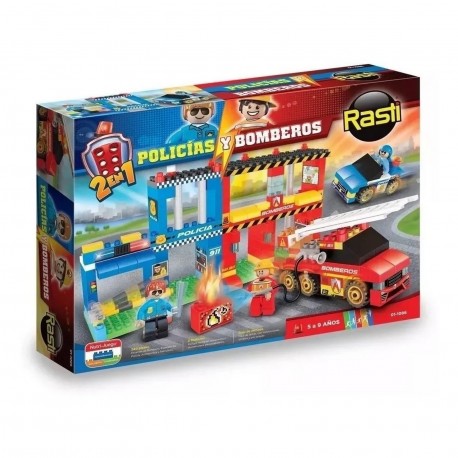 [1086] RASTI POLICIAS Y BOMBEROS 240 PIEZAS