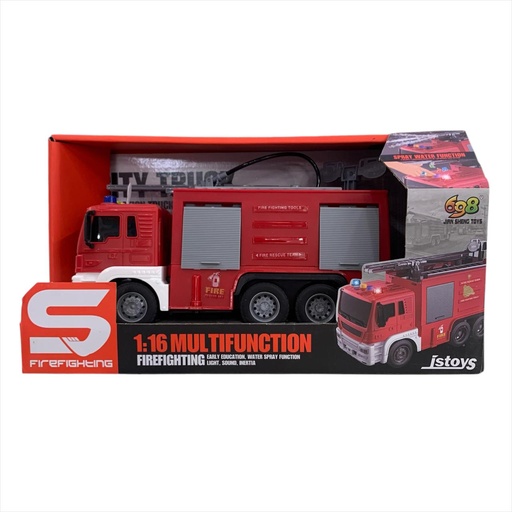 [22052] CAMION BOMBERO TIRA AGUA LUZ Y SONIDO