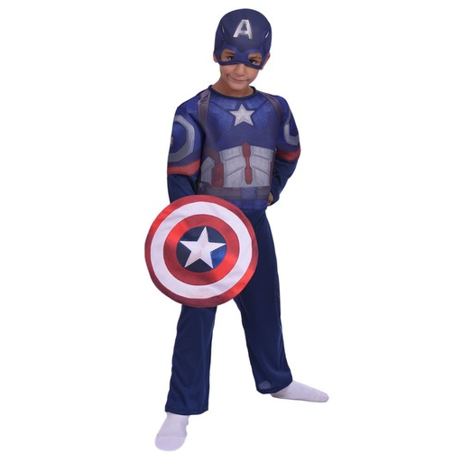 [7798240794034] DISFRAZ CAPITAN AMERICA C/LUZ TALLE 1